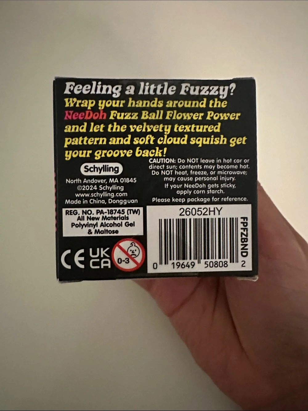 Orange Needoh Flower Power Fuzz Ball